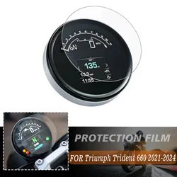 Película protectora de pantalla para salpicadero de motocicleta, película de protección contra arañazos para Triumph Trident 660, TRIDENT660, 2021, 2022, 2023, 2024