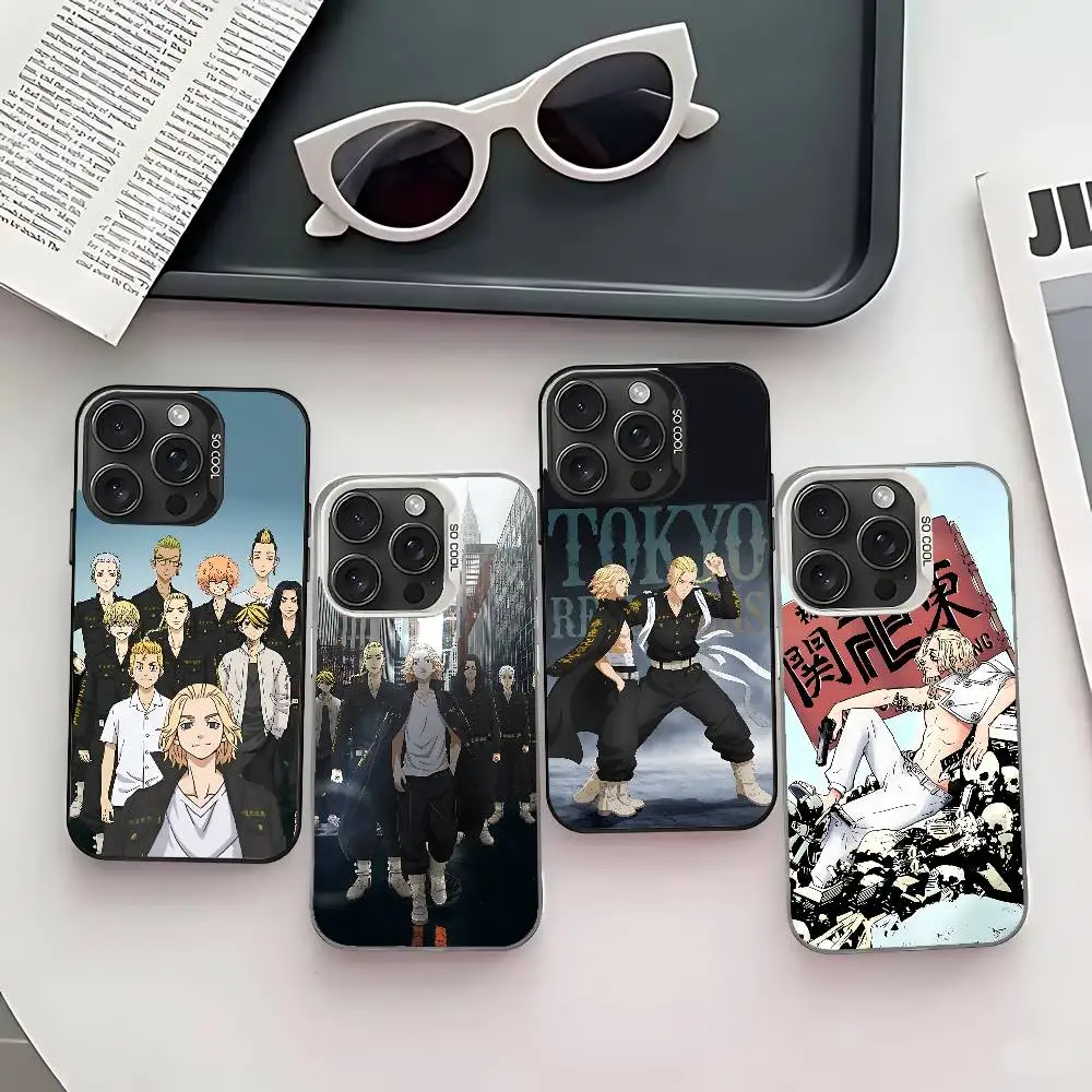 Funda de Teléfono con Diseño de Tokyo Revengers para iPhone 17 16 15 14 13 12 11 Pro Max Plus X XR XS Max, Antigolpes