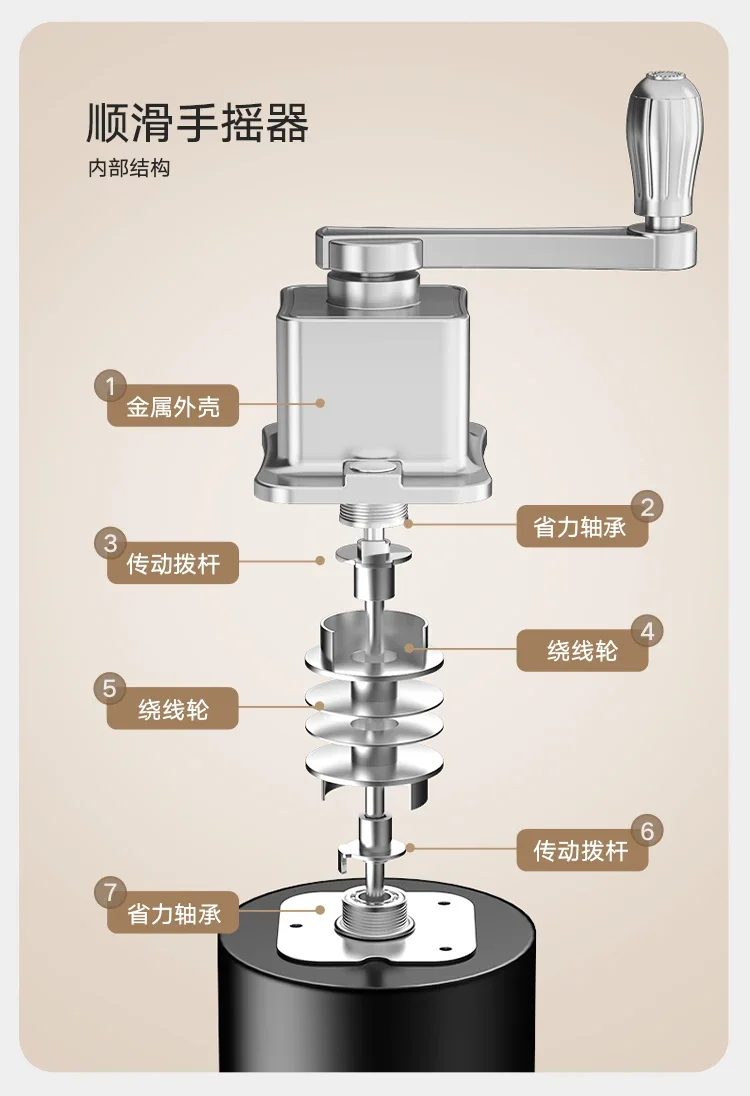 Lifting drying rack Balcony hand crank Clothes drying rod Top installation Automatic household double rod Manual drying