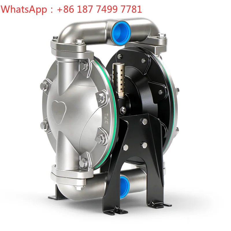 1 Inch 25mm Polypropylene Threaded Pneumatic Double Diaphragm Pump Acid Corrosion Resistant Industrial Pump