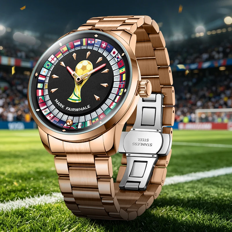 MARK FAIRWHALE 5087 Trend Football Sports Watch 360 ° Rotating