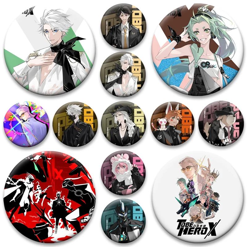 أنيمي ليكون بطل X شارة الملكة التنين الصبي GHOSTBLADE الكرتون التلبيب دبابيس دبابيس مستديرة لحقيبة الظهر اكسسوارات مجوهرات هدايا #1