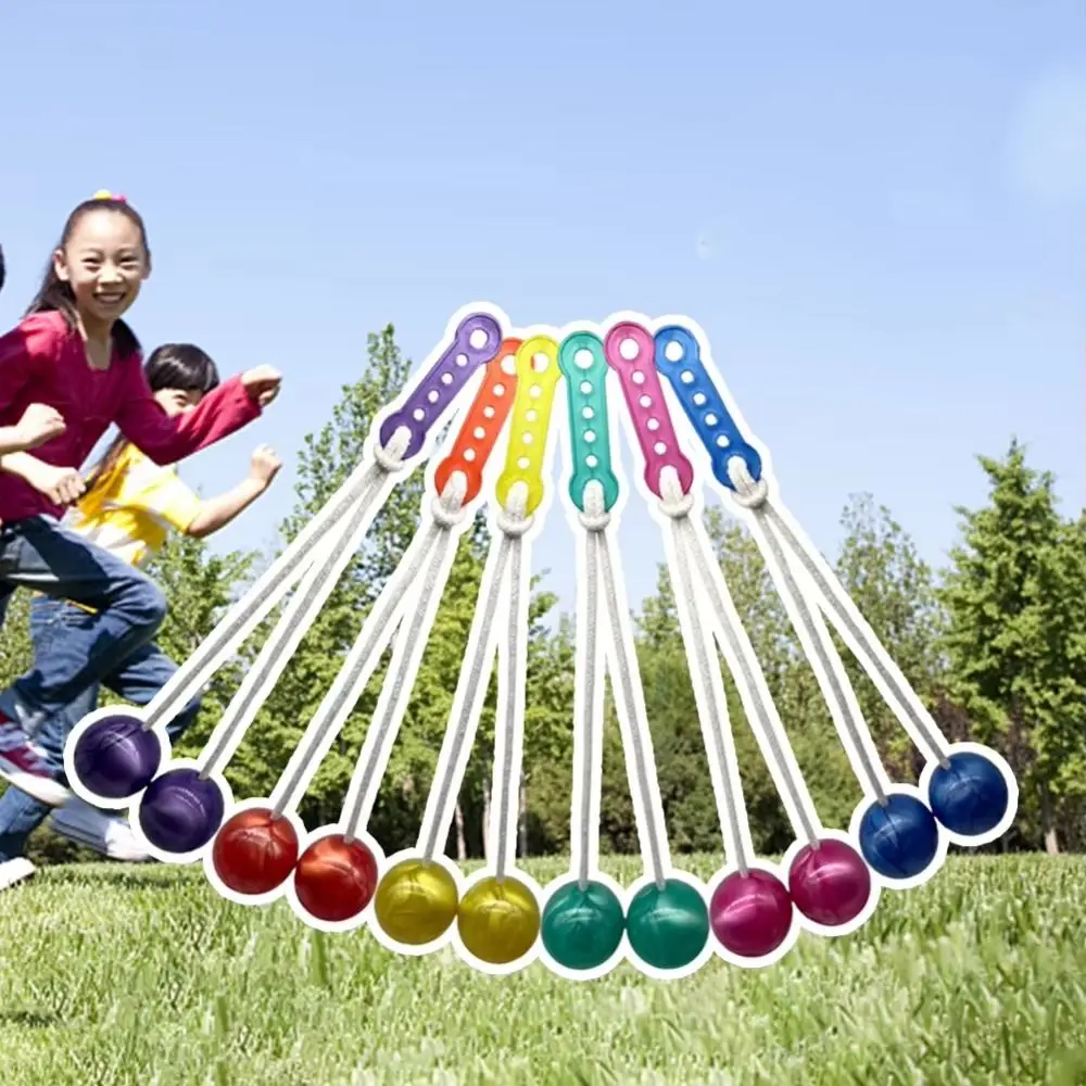 6Pcs Funny Collision Ball Novelty Without Light Fidget Clack Balls Pressure Reducing Balls Random Color Click Clack Ball