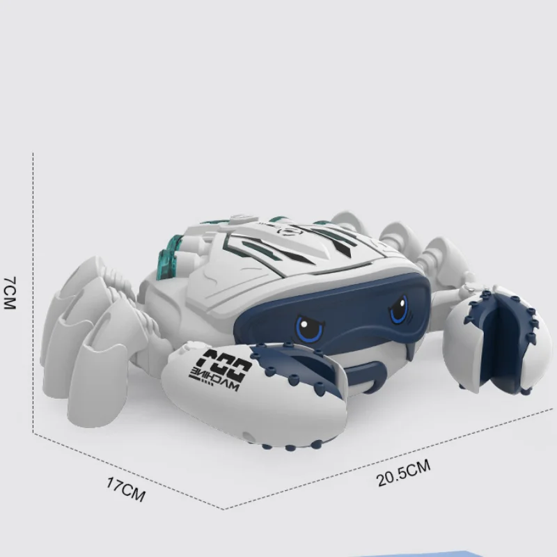 Kinderen Elektrische Muziek LED Spray Kruipende Krab Simulatie Dier Multifunctioneel Model Zintuiglijke Roterende Stunt Jongen Speelgoed Geschenken