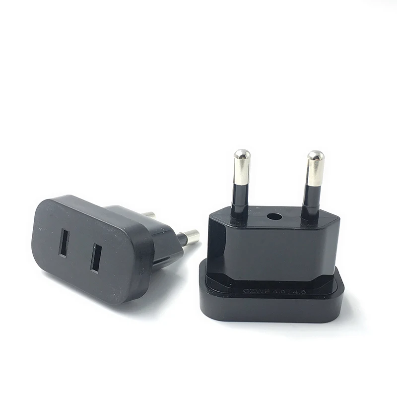 American China To EU Europe Travel Power Adapter 2 Pin CN US To EU Plug Adapter Euro Type C AC Converter Electrical Socket