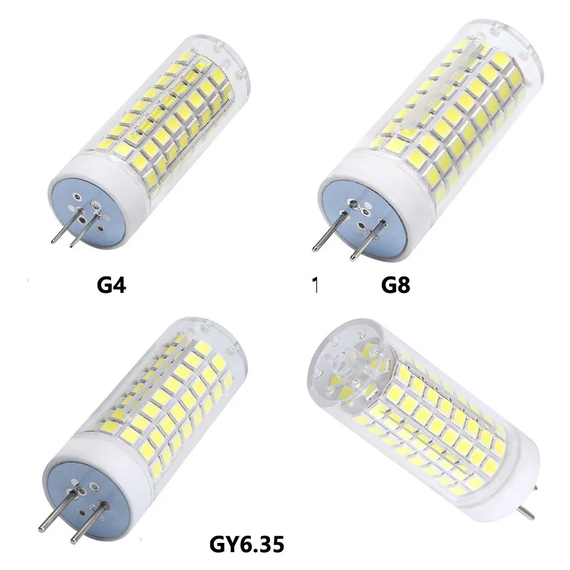 

6pcs 110v 220v Dimmable 10w LED Corn Bulb G4 G9 E12 E14 BA15D G8 GY6.35 E17 Chandelier Droplight replace 80w 100W Halogen Lamp