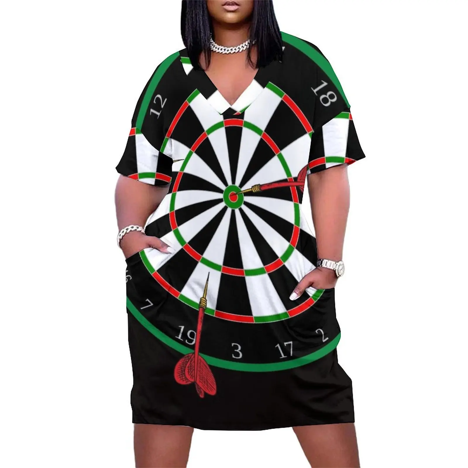 Dartboard Loose Pocket Dress elegant party dress for women 2025 evening dresses luxury 2025 dress for woman Dresses