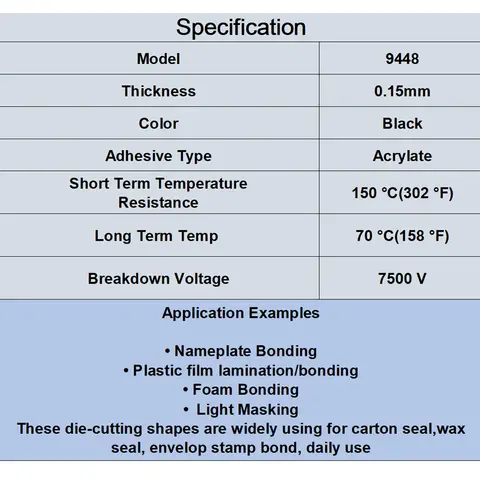 Original 3M Scotch svart stark dubbelhäftande tejp för iPhone Samsung HTC Huawei Surfplatta pekskärm, LCD-skärm, ram 6 best sales Scotch dubbelsidig - №2