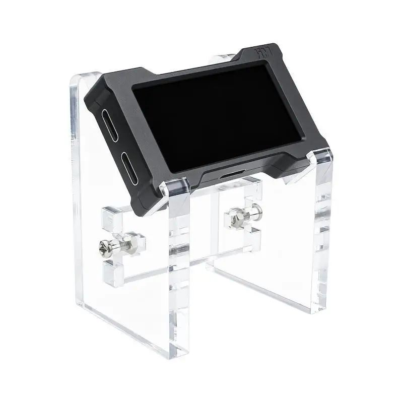 ∘Acrylic USB HUB Holder Transparent Display Bracket Compatible with HMLAB HMHUB Pro & Little for Office Desk