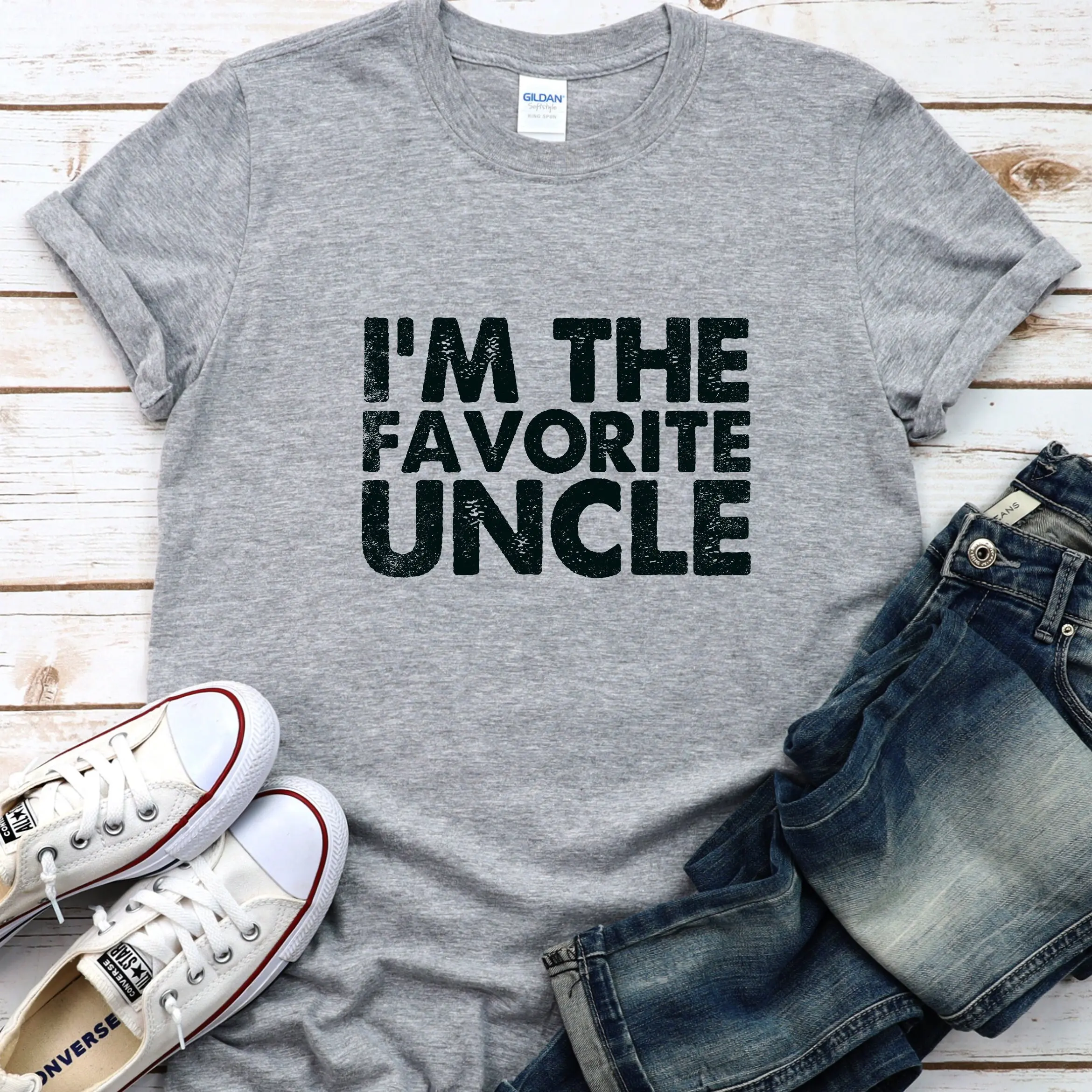 Funny T Shirt Men I'm The Favorite Uncle for New Best To Be Father's Day s