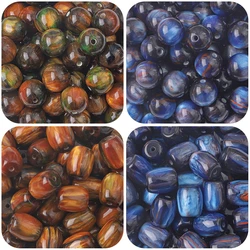 5/10pcs 10/12mm Streamer Starry Sky Halo Dyeing Resin Round Beads Ball for Necklace Bracelet Earring DIY Jewelry Making