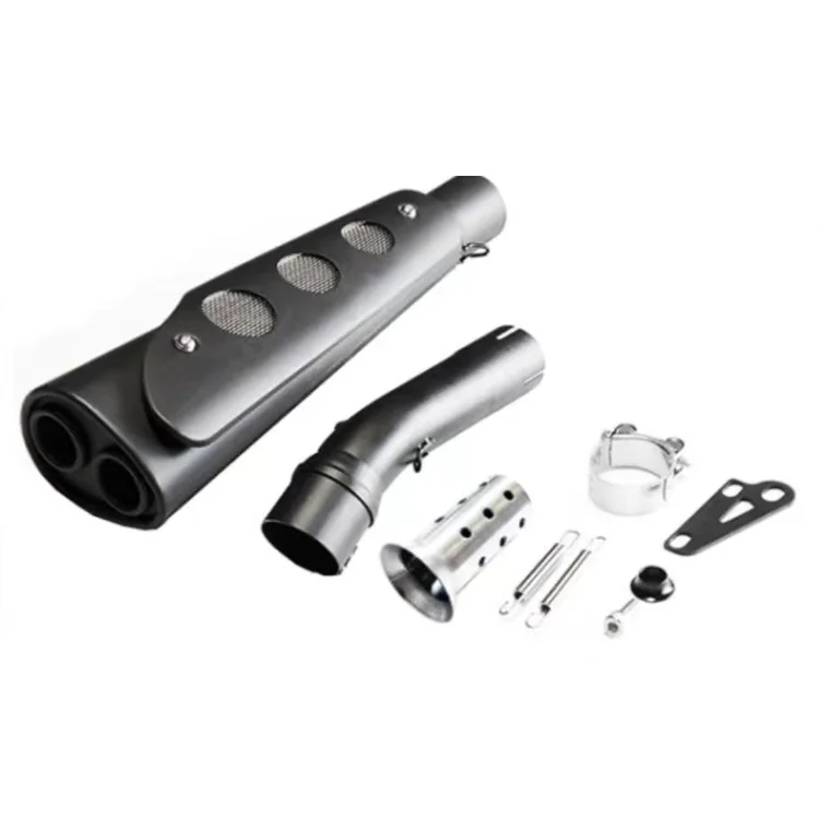 Fully Adaptable Stainless Steel CNC Modified Motorcycle Exhaust System New Condition Tail Pipe Muffler