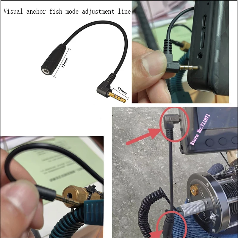 Lengthen TRRS 3.5 Male to Male Female Visual anchor fish mode adjustment cable TRRS 3.5 M F Adapter cable Cord 3.5mm Male Female