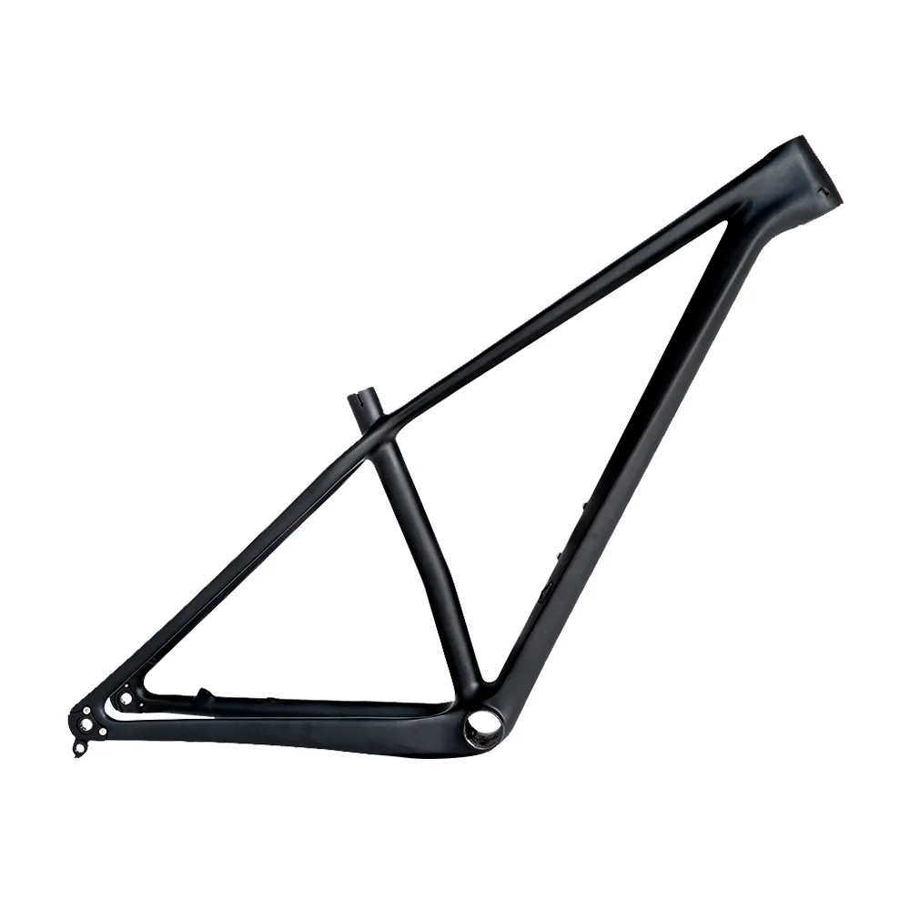 

Twittterm5 unmarked all black carbon fibre mountain bike frame barrel axle XC off-road bicycle frame for both men and women