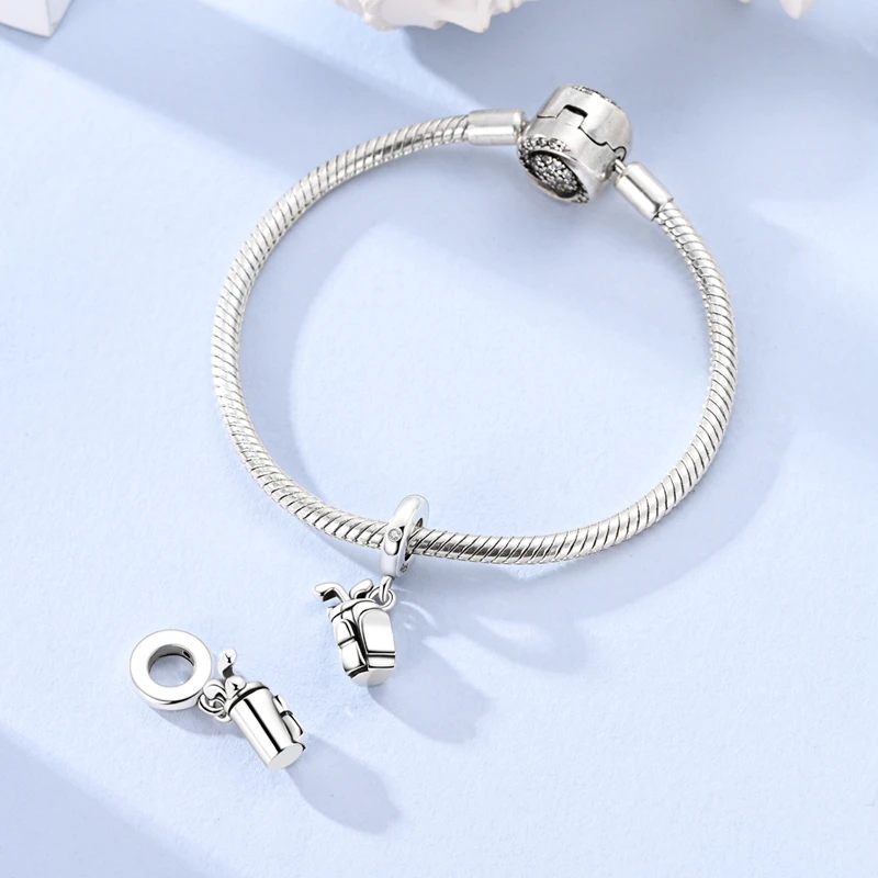 New 925 Silver Basketball Football Yoga Sports Series Charms Beads Fit Pandach 925 Original Bracelets DIY Jewelry Birthday Gift view 6