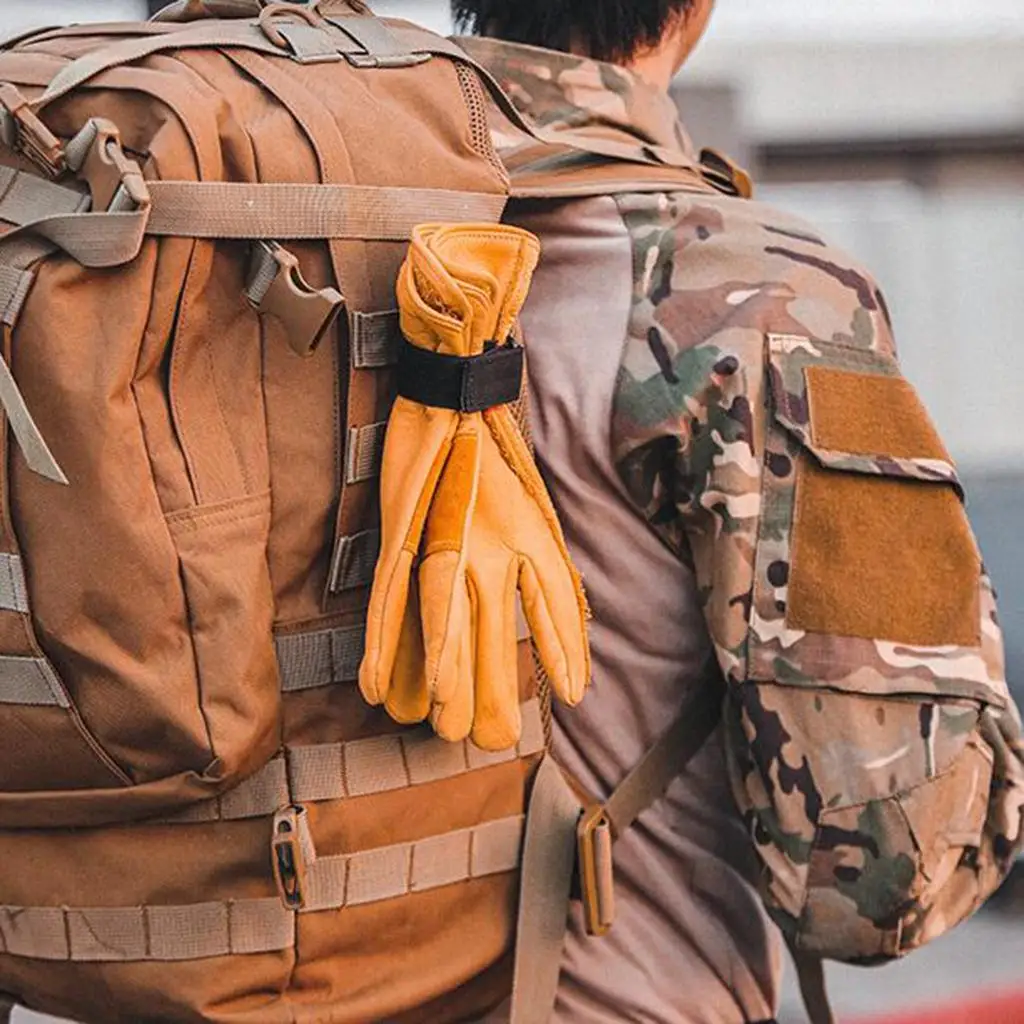 Sangle porte-gants multifonctionnelle avec crochet pivotant robuste pour ceinture, sac à dos, système Molle, utilisation en extérieur