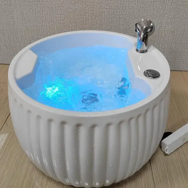 

Acrylic electric foot wash basin bath foot basin sole massage wooden bucket sofa foot wash shop