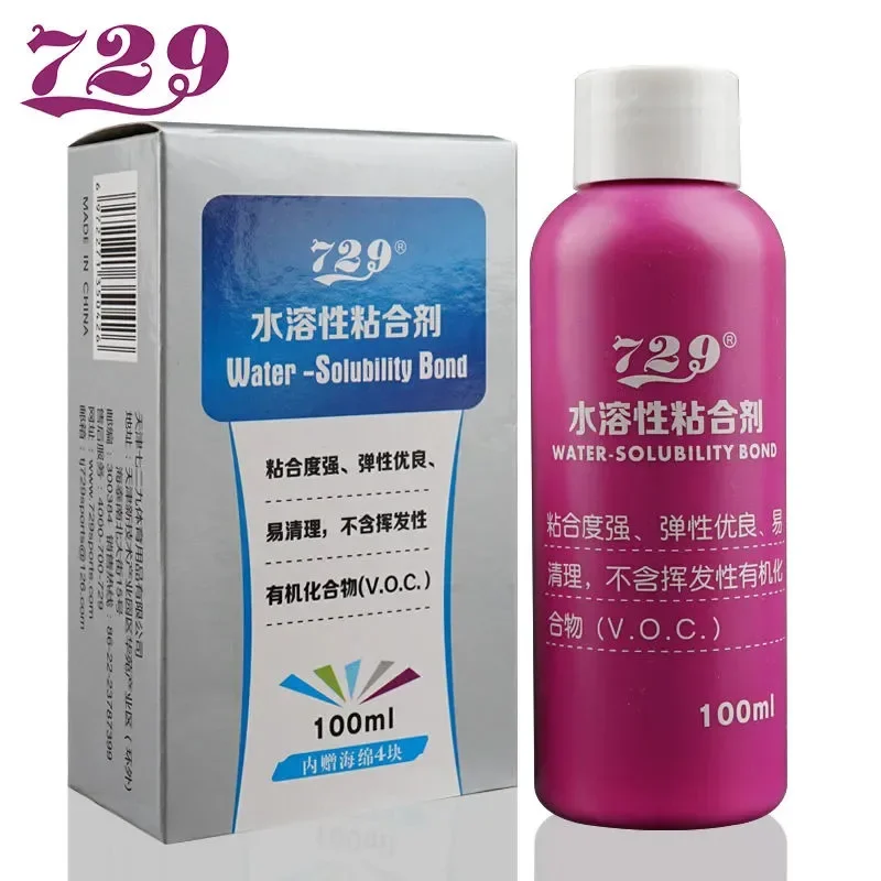 Pegamento de goma para tenis de mesa, accesorio profesional inorgánico de 729ML, de la amistad, soluble en agua, sin COV, para Ping Pong, 729