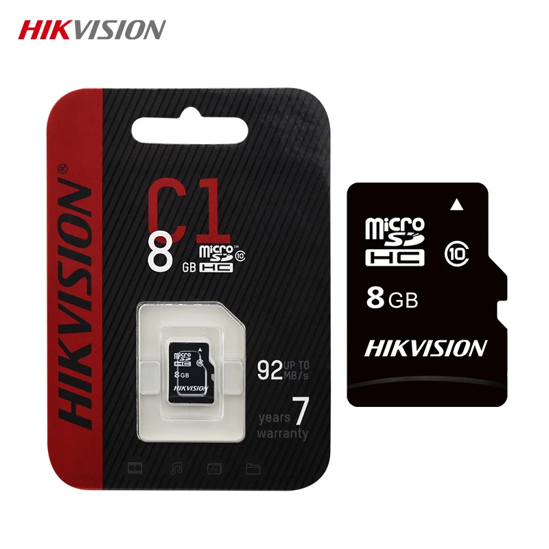 HIKVISION V30 hafıza kartı 92 SDHC 8GB 16GB 32GB 64GB 128GB 256GB TF kartı kamera telefonu için 92 MB/S C1 Micro SD karta kadar