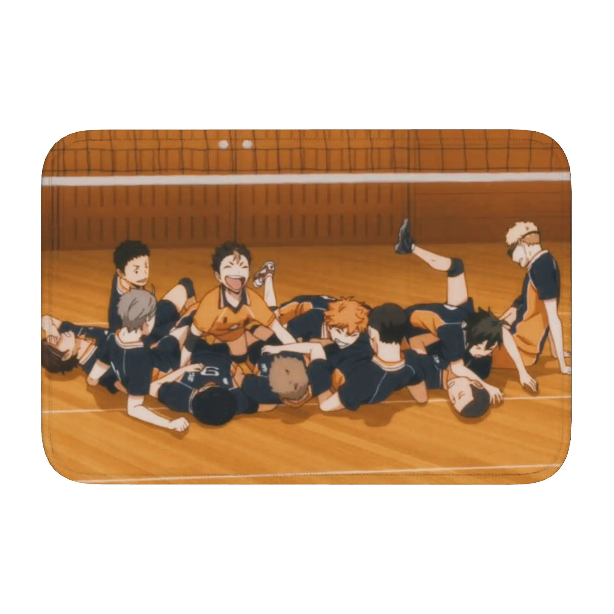 Haikyu Yu Nishinoya Front Door Mat Anti-Slip Indoor Welcome Waterproof Manga Doormat Floor Bathroom Entrance Rug Carpet Footpad