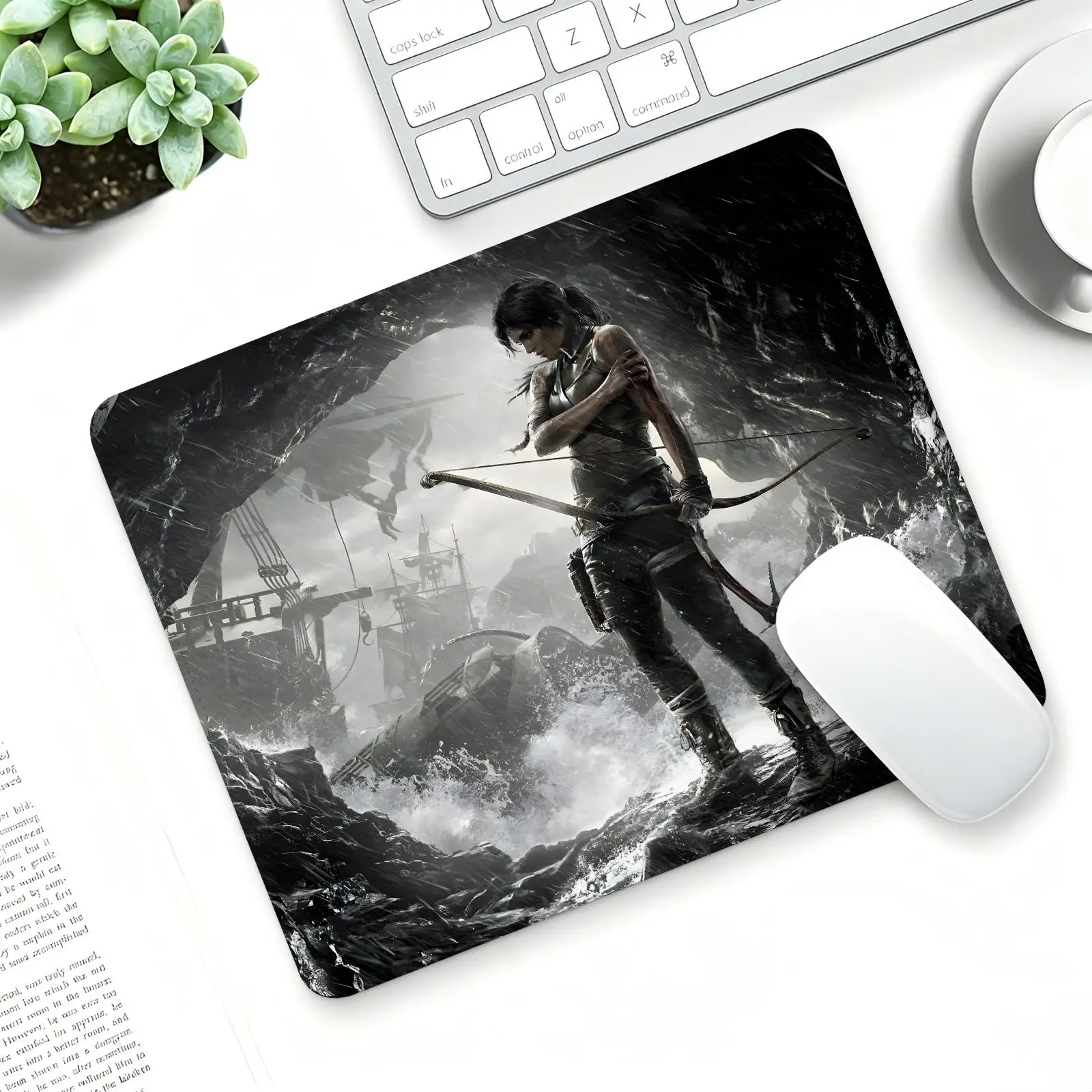 hot game Tomb Raider Mouse Pad Regular gaming mouse pad S/M/L size Office mouse pad Laptop desk mat Stitched edge mouse pad