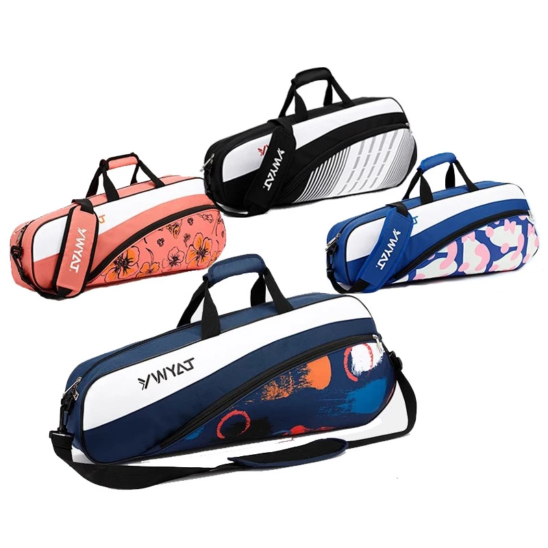 

Badminton Bag Single Shoulder 3 Racquet Capacity, Thickened Portable Backpack for Men Women, Tennis Racket Case, Korean Style