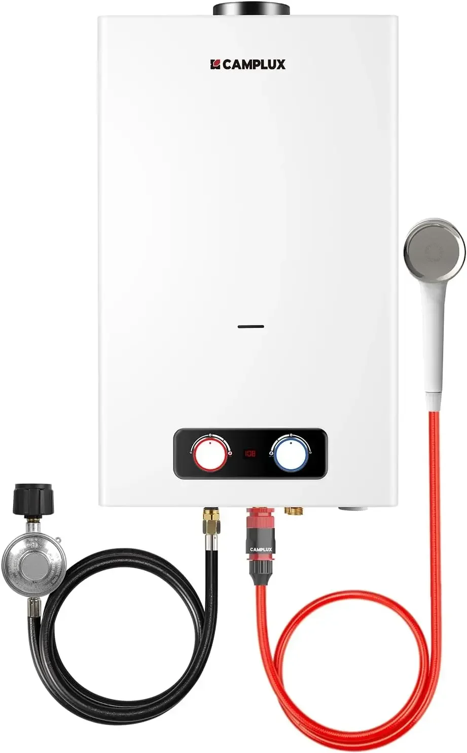 CAMPLUX 4,22 GPM tankloze boiler propaan, propaan boiler buiten, camping boiler voor off grid, cabines