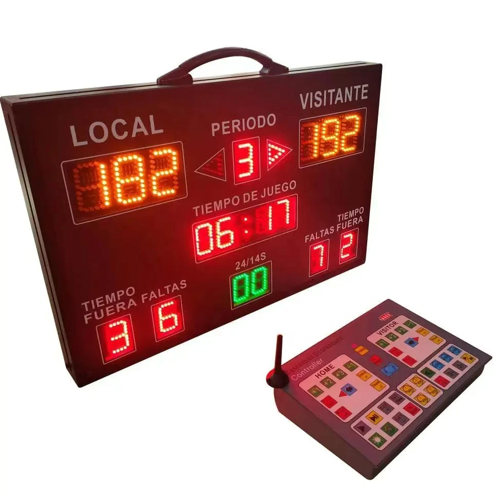 

YTYIN Lightweight Customized Indoor Portable Single Red Green Yellow 3" Digital Electronic Basketball Led Scoreboard for Sport