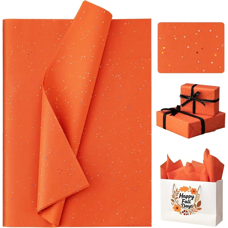Glitter Orange Tiss… - image