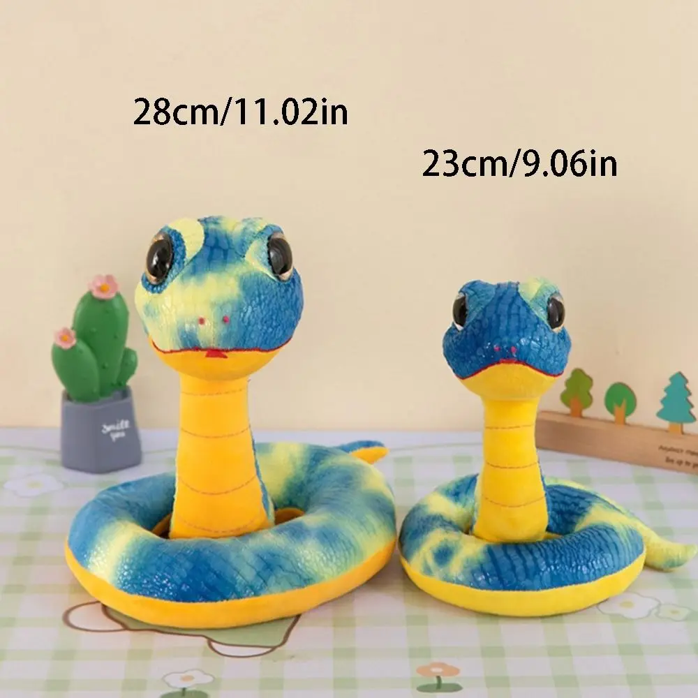Happy New Year Snake Year Plush Toy Chinese Style Good Luck Big Eyes Snake Plush Toy 23/28cm Zodiac Mascot