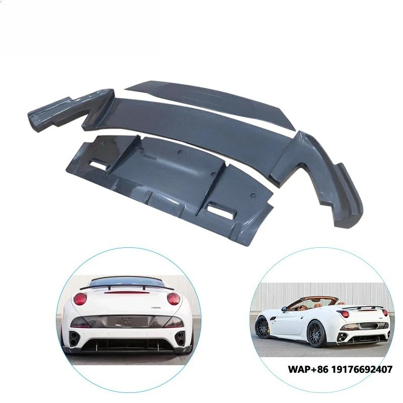 

High Quality Real Carbon Fiber Rear Diffuser forFerrari California Style Real Carbon Fiber Side Skirt Ca Hard Top Body Kits