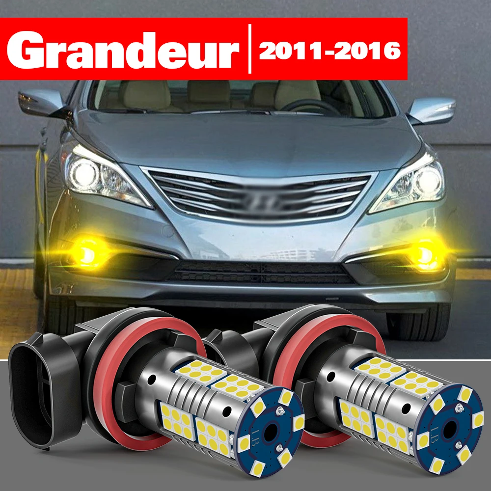 For Hyundai Grandeur HG 2011-2016 2pcs LED Fog Light Accessories 2012 2013 2014 2015