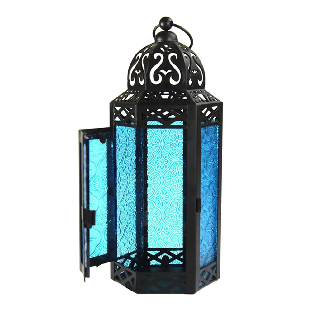 

Versatile Decorative Piece Iron Lantern Storm Entry Way Decoration Holder