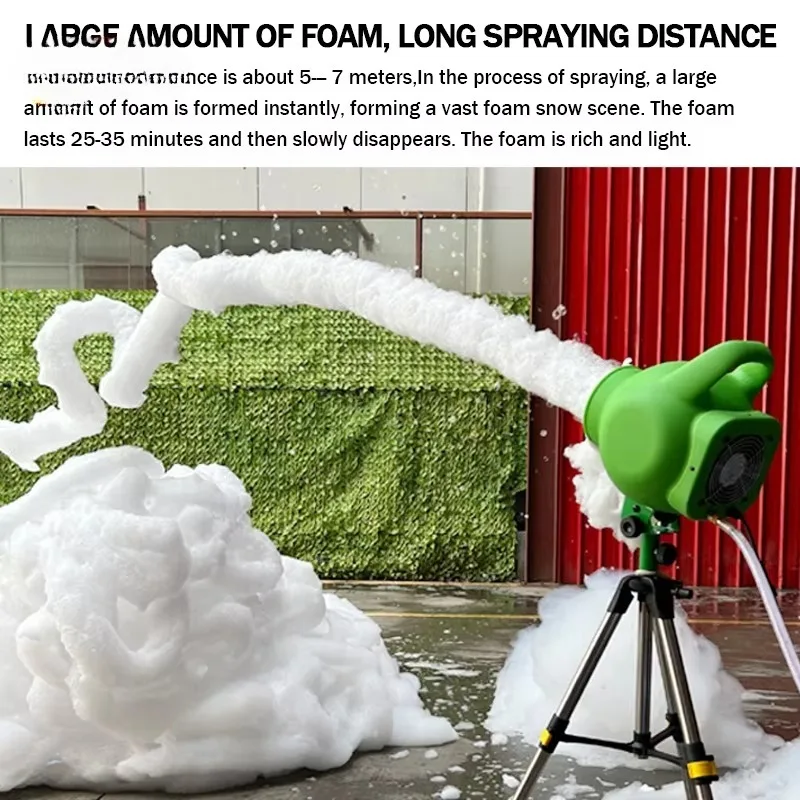 

Mini 800W Waterproof Plastic Foam Cannon Machine for Summer SwimmingPool Parties Portable Foam Maker for Outdoor Entertainment