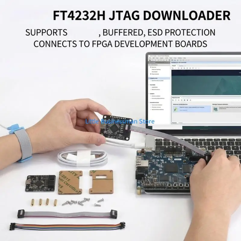 Programmierplatinen-Kit mit Flachbandkabel für Lern- und Projektarbeiten M76A – Detail 8