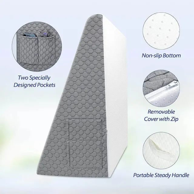 Triangle Wedge Pillow for Sleeping Acid Reflux After Surgery 2