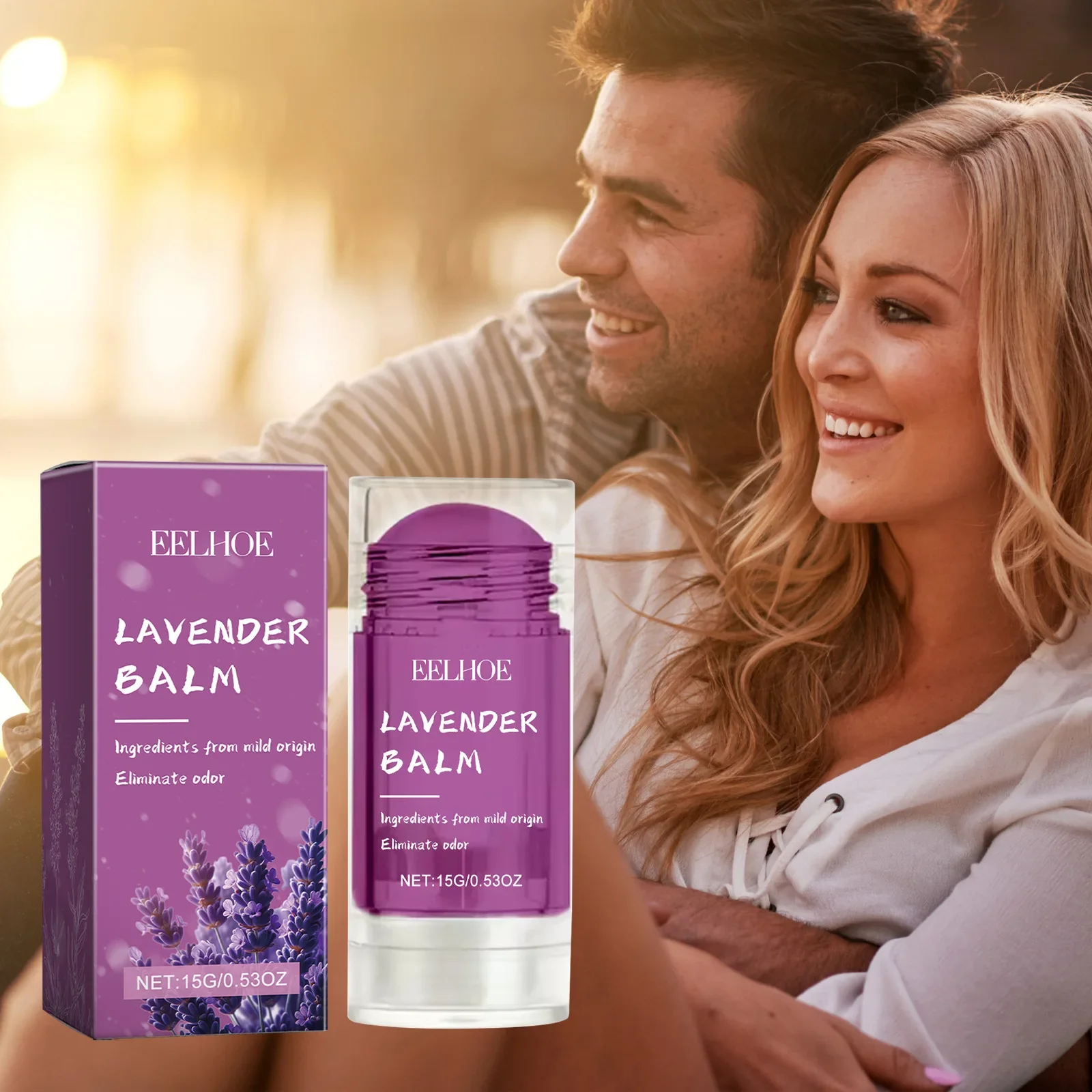 

Lavender Floral Balm Portable Ladies Solid Balm Natural Fresh and Light Fragrance A Touch of Fragrance Lasts for A Long Time