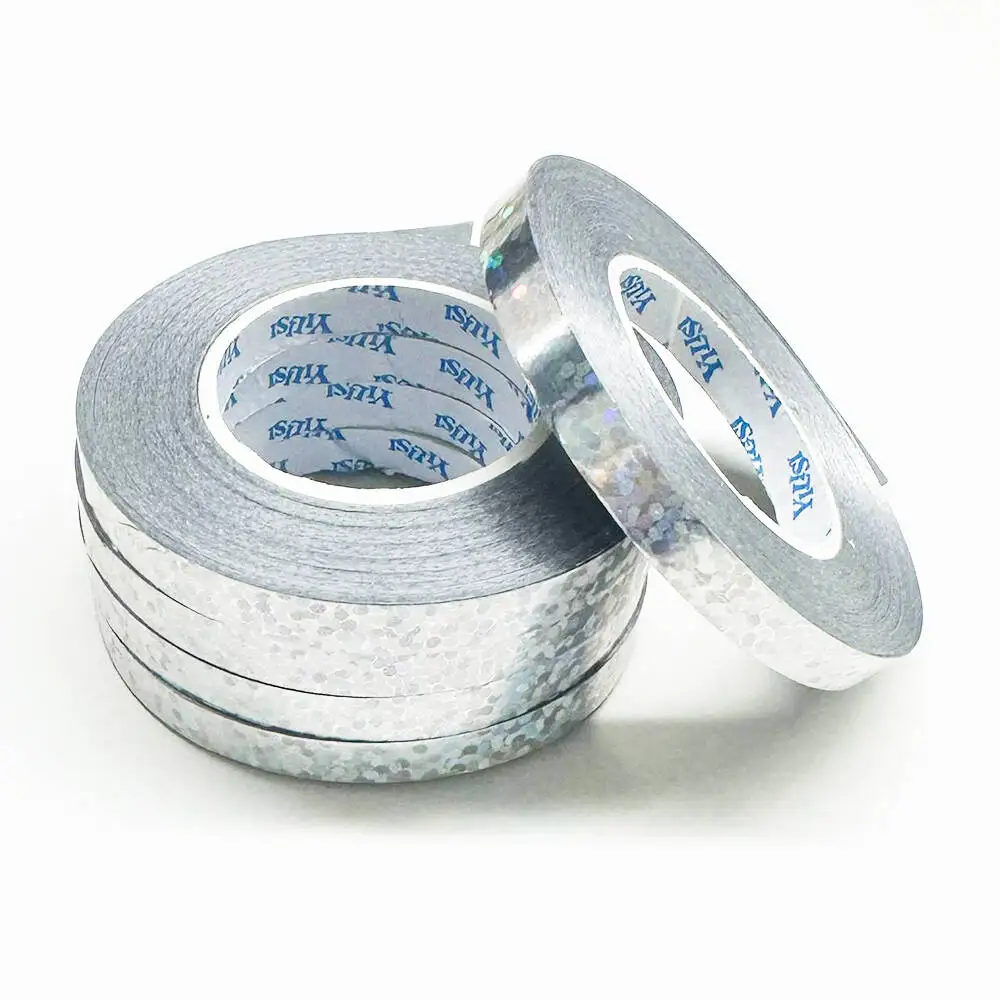 5 Rolls 10Meter 5mm Silver Balloon Ribbon Laser Gold Blue Balloon String Ribbons Gift Wrapping Crafts DIY Birthday Party Decor