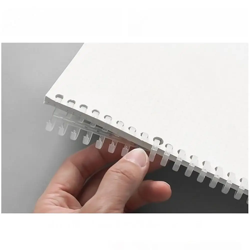 Tira de encuadernación de 10 piezas, Clip de encuadernación para cuaderno, hebilla de carpeta, anillo de hoja suelta de 12mm, 30 agujeros, A4, A5,
