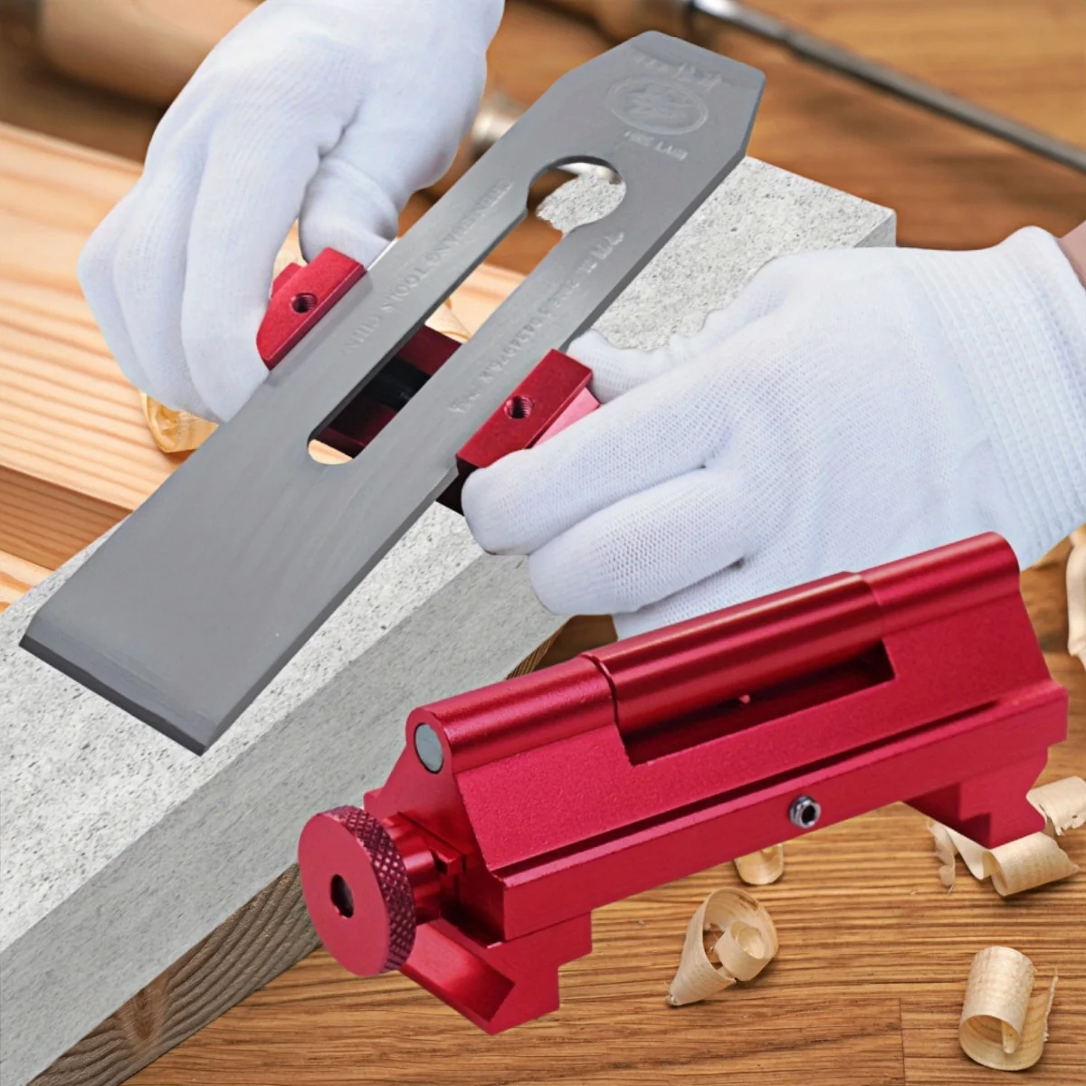 Honing Guide Chisel Sharpening Jig,Whetstone Sharpening Holder for Woodworking,Fits Chisels & Planer Blades Manual Grinding Tool