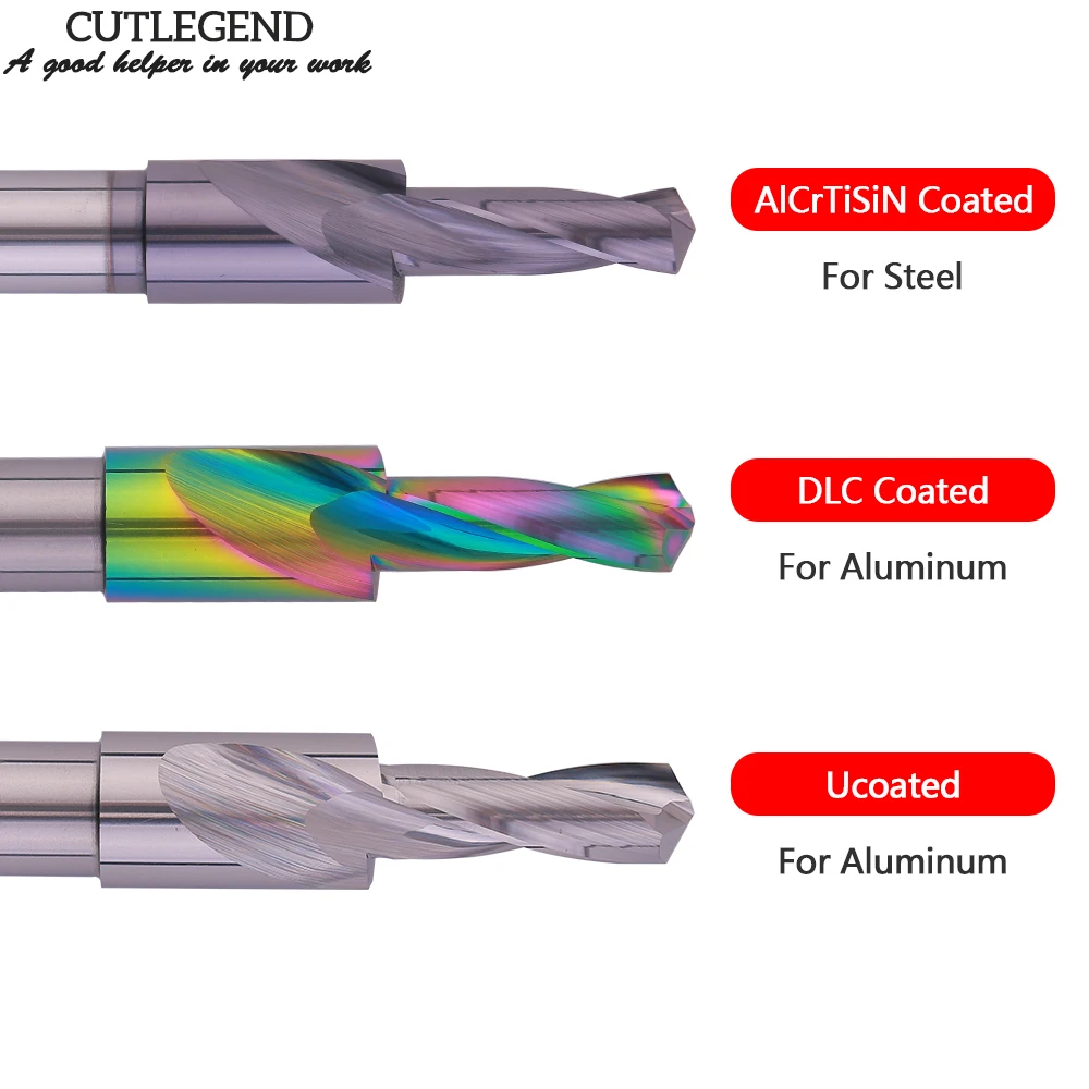 90/180 Degree Carbide Counterbore Twist Step Drill Bit For Aluminum Steel Drilling Hole And Chamfering M3 M4 M5 M6 M8M10 M12