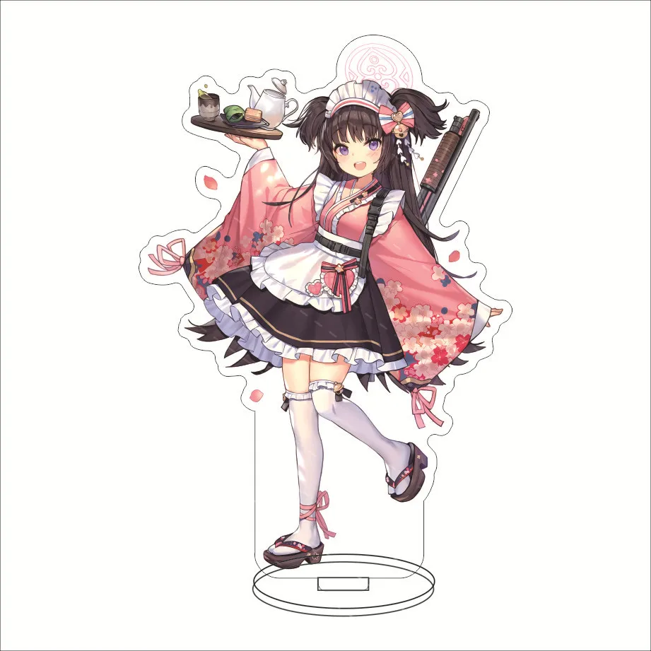 أنيمي الأزرق الأرشيف Hyakkiyakou مدرسة الاكريليك حامل شخصيات Kasuga Tsubaki Waraku Chise Kuda Izuna مكتب هدية مزخرفة