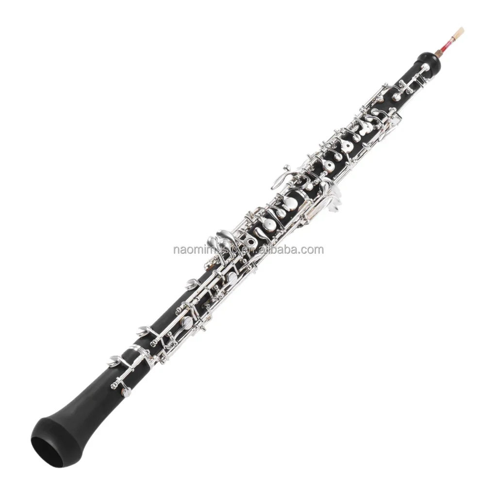 

Professional C Key Oboe Semi-automatic Style Silver Plated Keys Woodwind Instrument