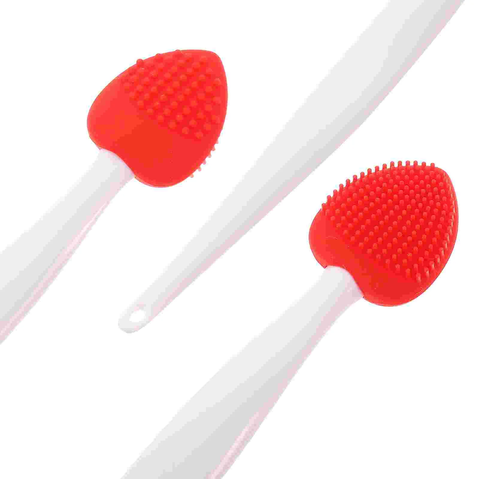 6 Stück Love Silikon-Reinigungsbürste Beauty Tool Nasenreiniger 6 Stück Reinigungswerkzeuge Peeling Scrubber Manuelles Gesichtswaschbecken