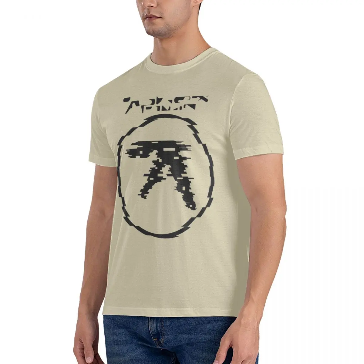 Aphex Twin เสื้อยืดฤดูร้อน Y2K ตลกเสื้อยืด 100% Cotton ความแปลกใหม่ TShirt สําหรับผู้ใหญ่แขนสั้น Tees