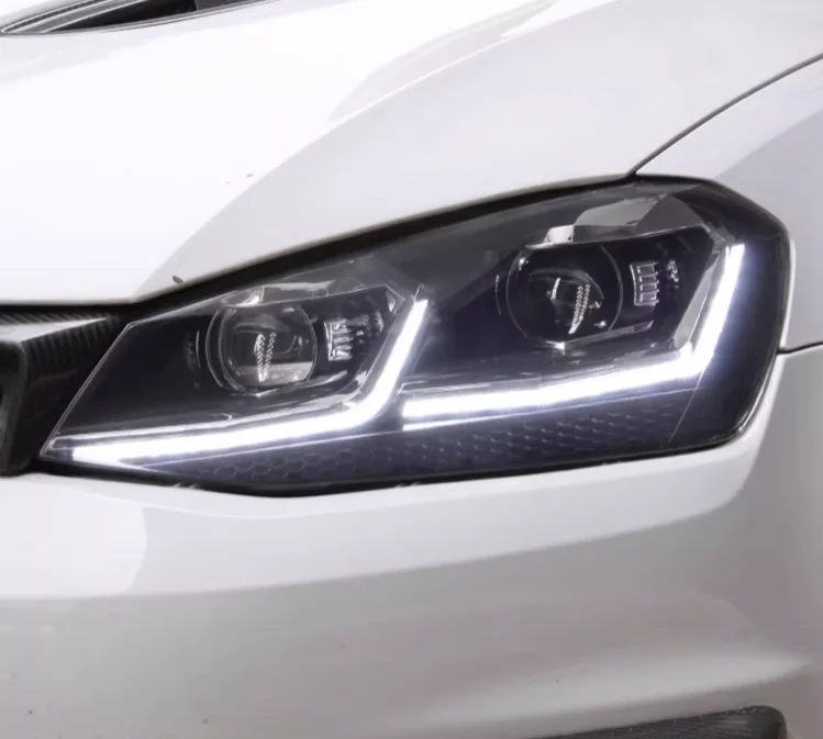 Car Lights for Golf 7 2013-2017 MK7 LED Auto Headlight Assembly and Front Grill Upgrade Dynamic Bifocal Lens LHD RHD Accessories