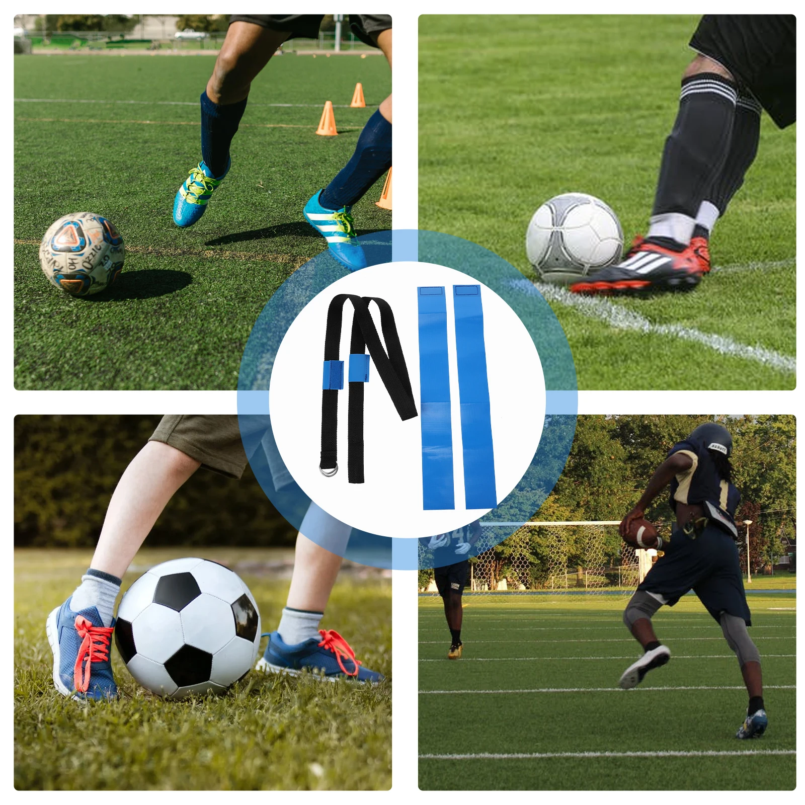 علم كرة القدم المميز PU 2 أعلام لكل حزام للأطفال ألعاب رياضية أنشطة لوازم المعدات معدات ألعاب كرة القدم الهدايا