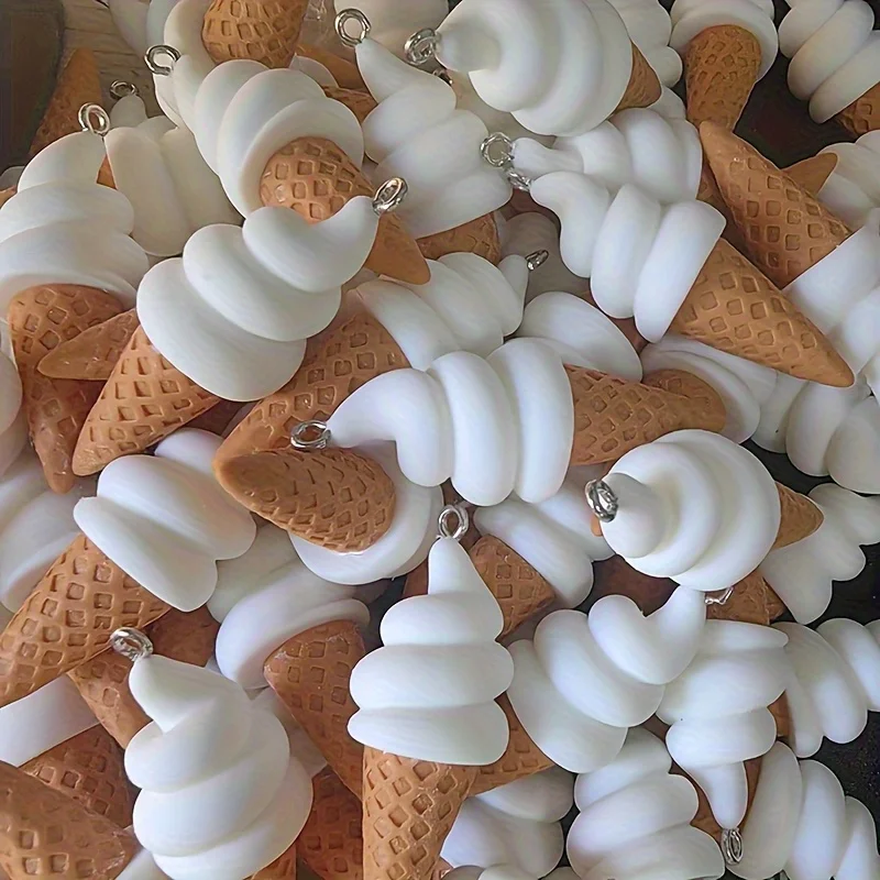 

10 шт., подвесные украшения из белой смолы с героями мультфильмов 3D, натуральный блеск без покрытия, ювелирные аксессуары «сделай сам», серьги, брелки