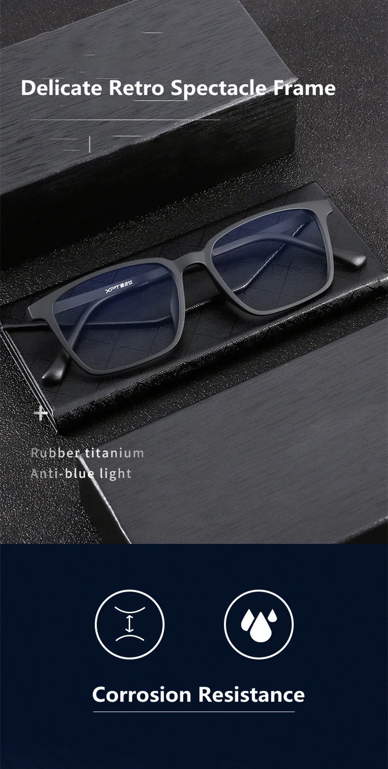 Ultraleichte photochrome Titan-Lesebrille für Männer, Presbyopie-Brille, Harzlinse + 0,5, 0,75 1,75 2,5 – Detail 1