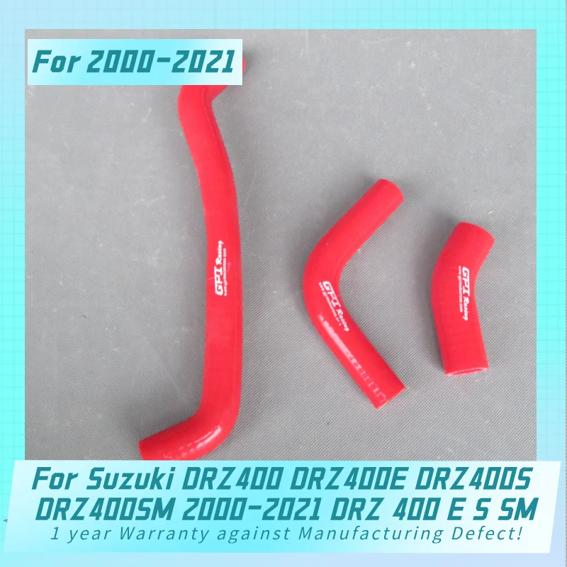 Silicone Radiator Hose For Suzuki DRZ400 DRZ400E DRZ400S DRZ400SM 2000-2021 DRZ 400 E S SM Pipe Tube Kit 2007 2008 2009 2010